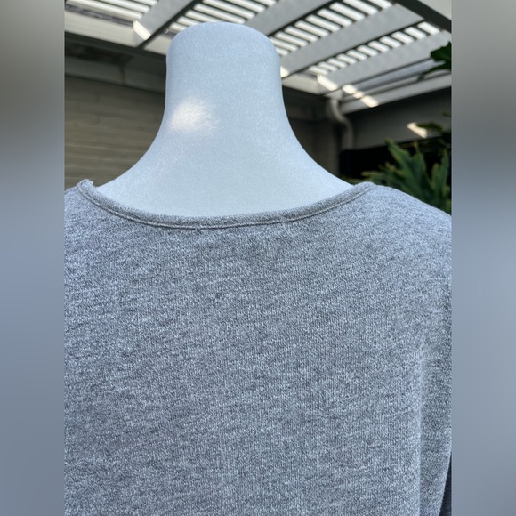 James Perse Standard Gray Sweatshirt Tunic Dress Size 4 (XL) - Picture 5 of 13